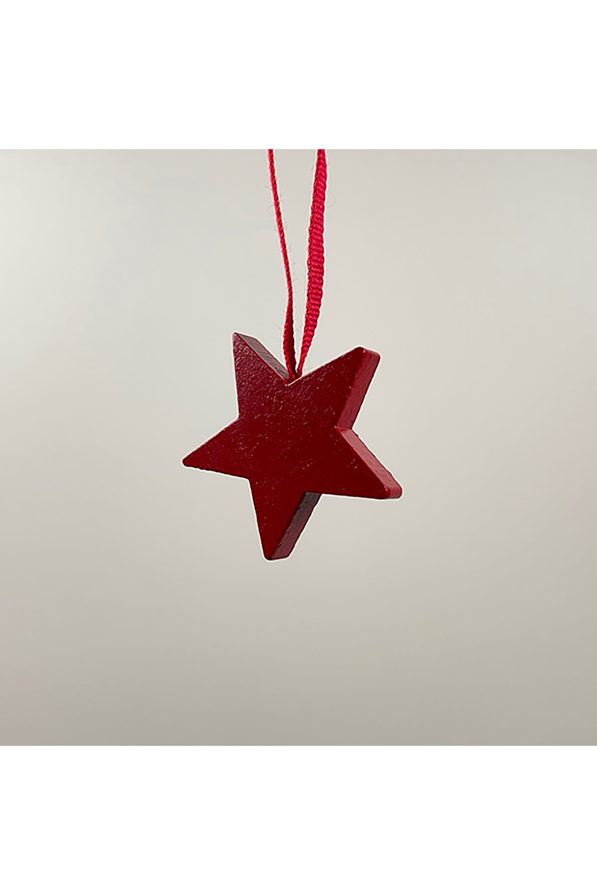 Anhänger aus Holz Stern | rot