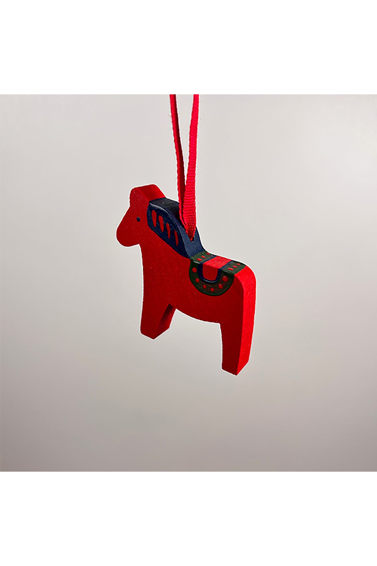 Anhänger aus Holz Pferd handbemalt | rot, 4-6 cm