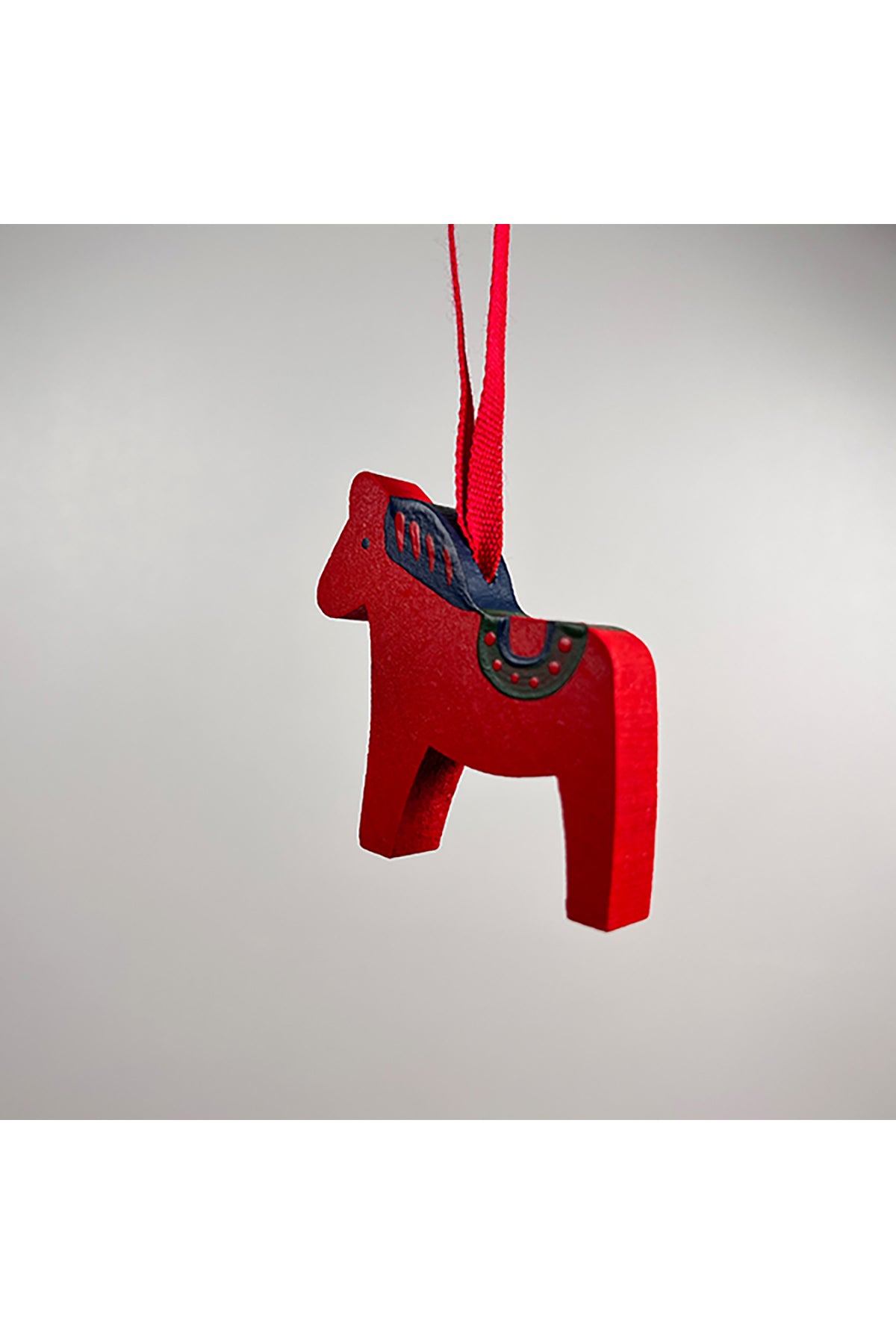 Anhänger aus Holz Pferd handbemalt | rot, 4-6 cm