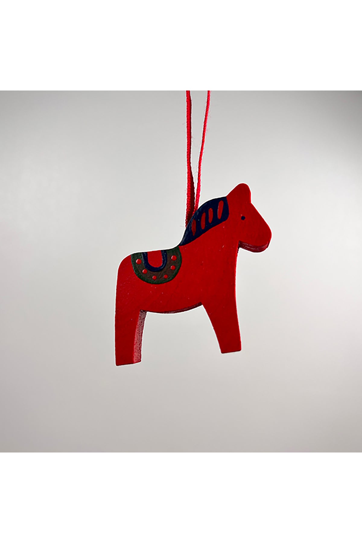 Anhänger aus Holz Pferd handbemalt | rot, 4-6 cm