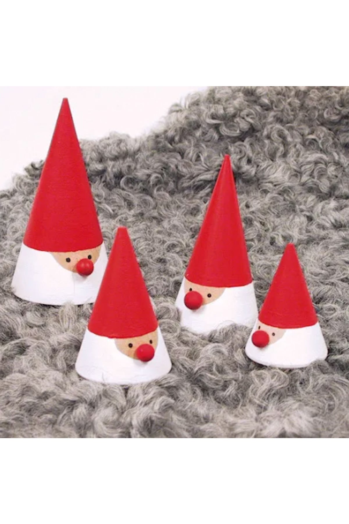 Weihnachtsmann Holz handbemalt | 56, 68, 93 & 110 mm