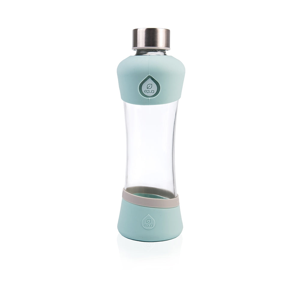 equa Squeeze Trinkflasche aus Glas I Active Mint commercial equa