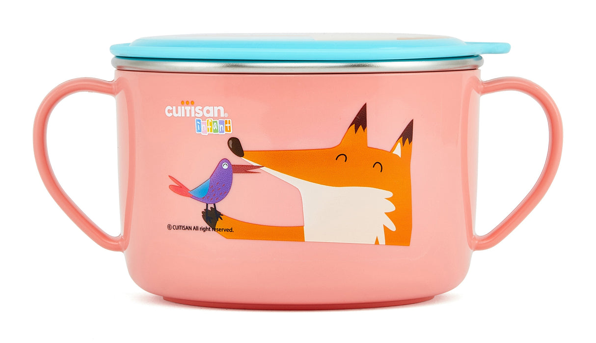 Cuitisan Infant Kinderschüssel I rund I pink I 650 ml commercial Cuitisan