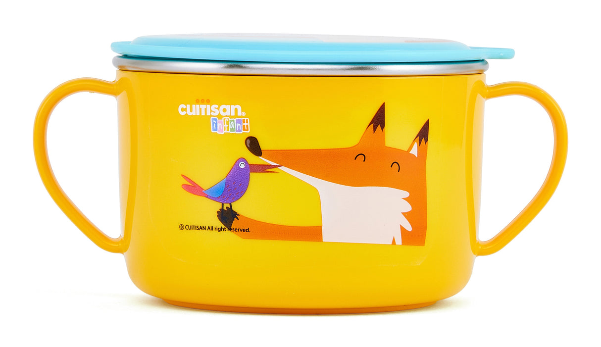 Cuitisan Infant Kinderschüssel I rund I gelb I 650 ml commercial Cuitisan