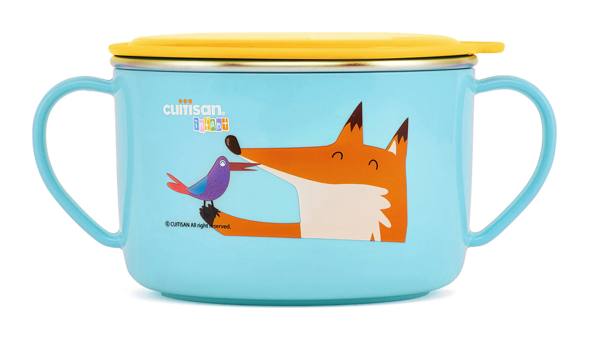 Cuitisan Infant Kinderschüssel I rund I blau I 650 ml commercial Cuitisan