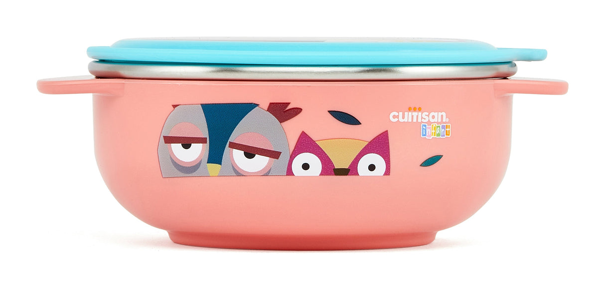 Cuitisan Infant Kinderschüssel I rund I pink I 400 ml commercial Cuitisan