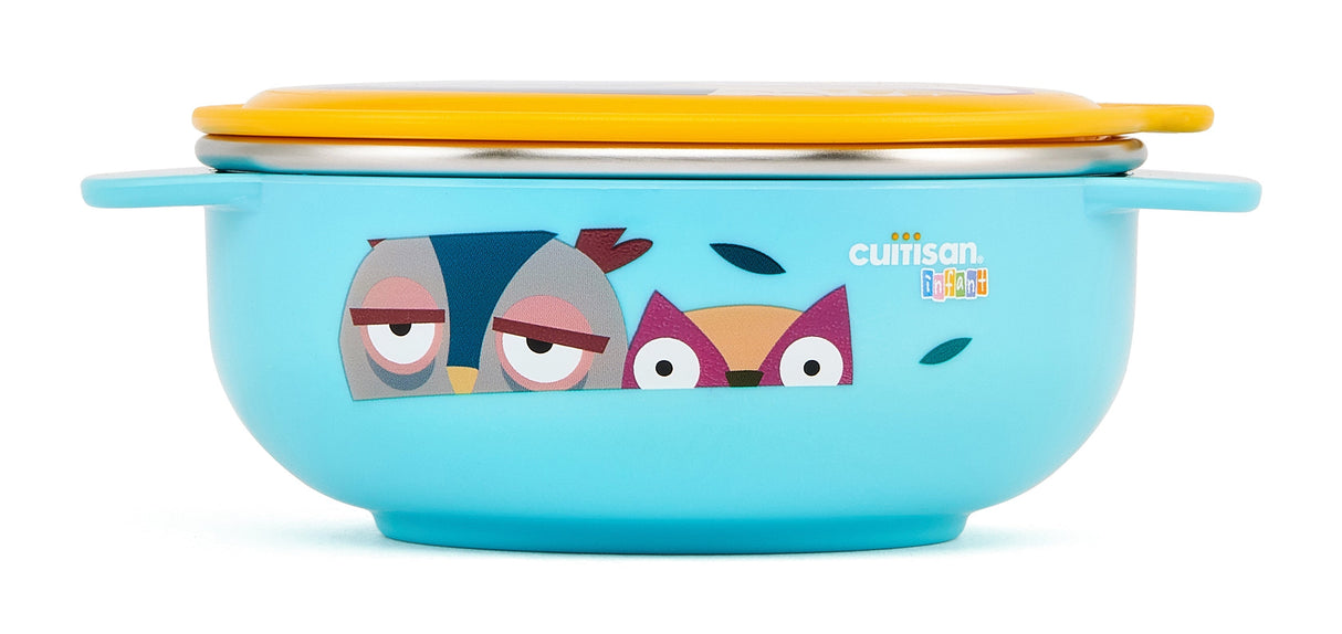 Cuitisan Infant Kinderschüssel I rund I blau I 400 ml commercial Cuitisan