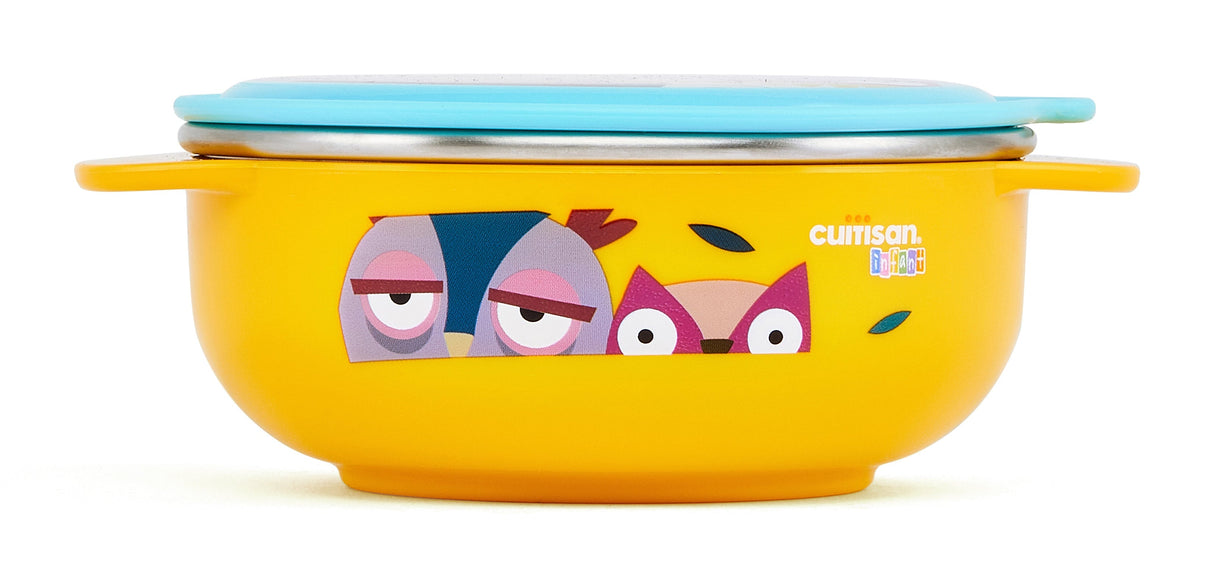 Cuitisan Infant Kinderschüssel I rund I gelb I 400 ml commercial Cuitisan