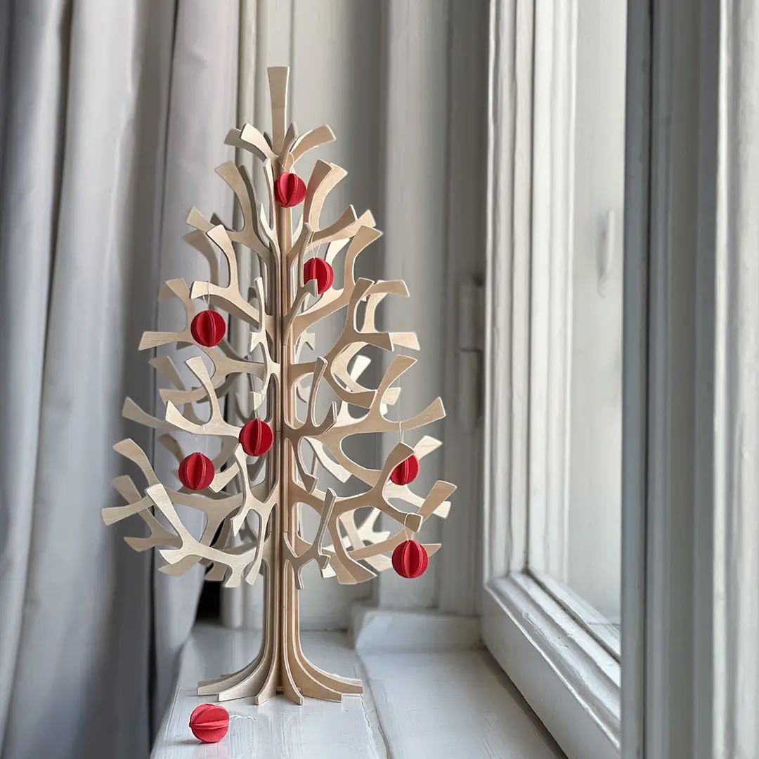 Lovi Spruce Tree Weihnachtsbaum 30 cm – mit Minikugeln