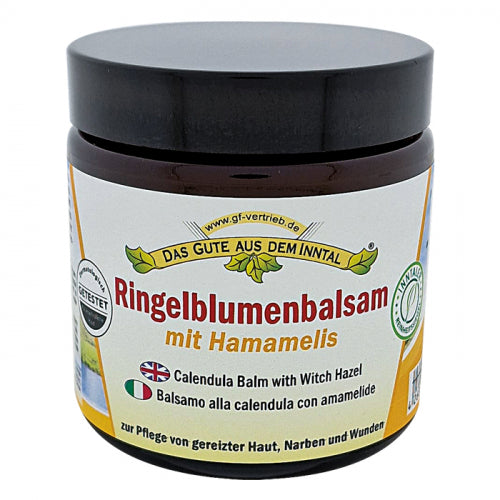Ringelblumenbalsam mit Hamamelis 110 ml im Glastiegel