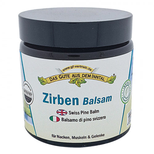 Zirben-Balsam im 110 ml Glastiegel – Natürliche Pflege mit alpiner Inspiration