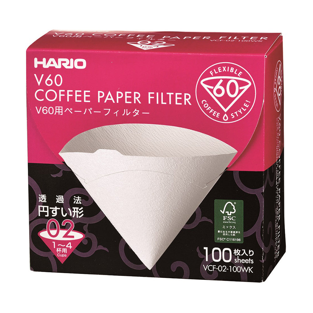 Hario Paper Filter White | Japan | 02W | 100 Stück