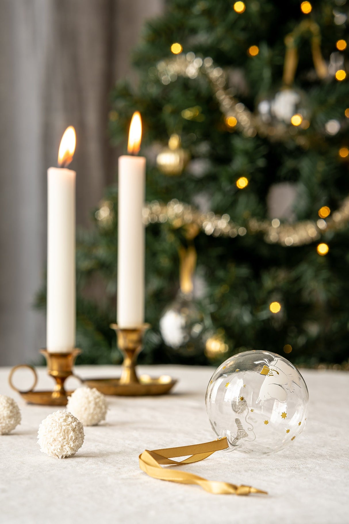 Muurla Moomin Weihnachtskugeln - Sparkling Stars Xmas Ball - 3er Set