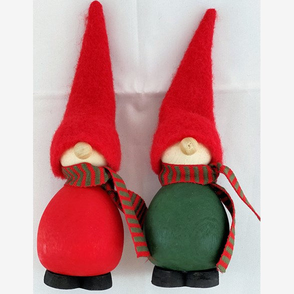 Tomte Alrik – Weihnachtsfigur in Rot & Grün | 12 cm