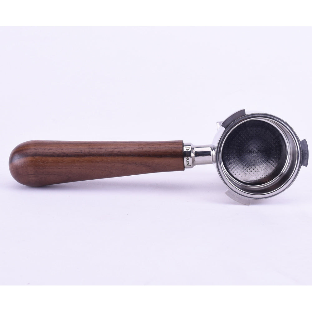 JoeFrex portafilter for Delonghi Dedica | Bottomless Walnut