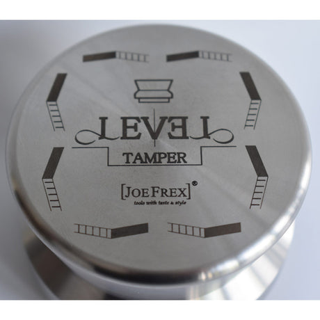 JoeFrex Tamper | Level Tamper 100% Edelstahl | Grau