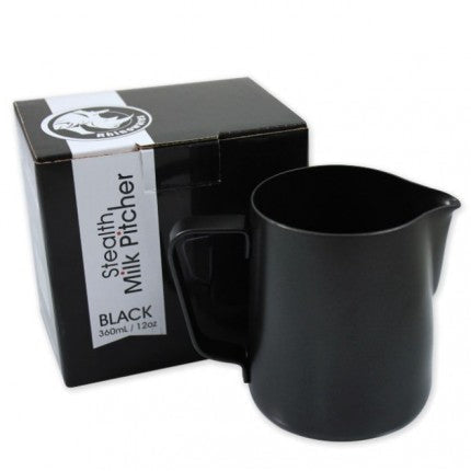 Rhino Stealth Milk Pitcher 12oz/360ml | Schwarz