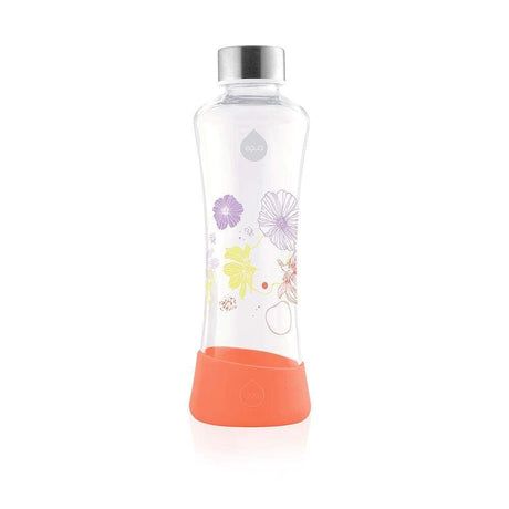 equa Squeeze Trinkflasche aus Glas I Poppy commercial equa 
