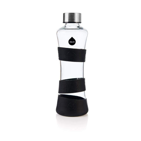 equa Squeeze Trinkflasche aus Glas I Black Edition commercial equa 