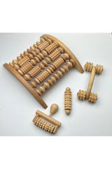 Massageroller aus Buchenholz| 18 cm mit Griff