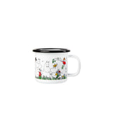 Muurla Moomin Emaillebecher 'Happy Family' - 150 ml