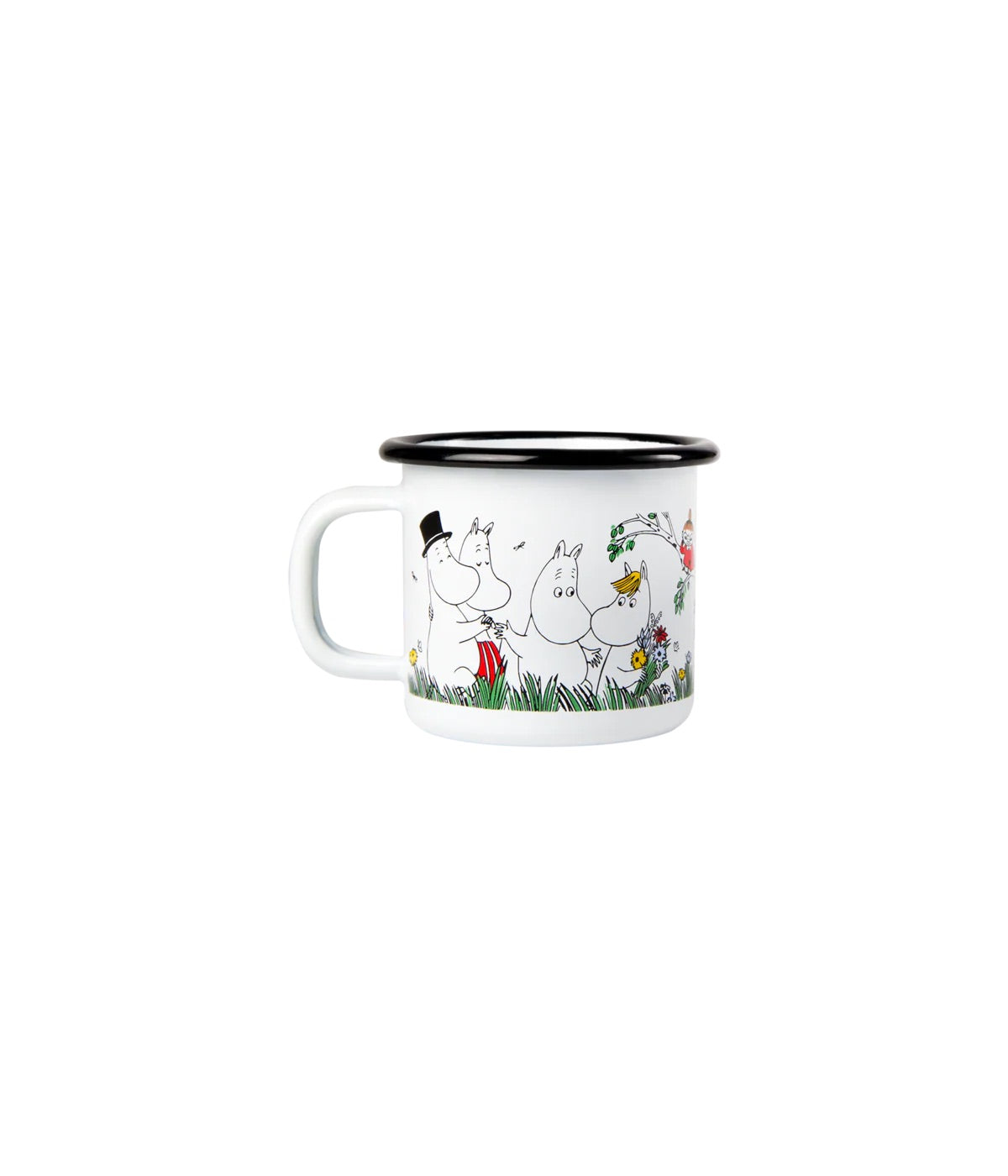 Muurla Moomin Emaillebecher 'Happy Family' - 150 ml