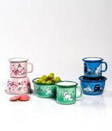 Muurla Moomin Emaillebecher 'In the Garden, Boys' - 250 ml