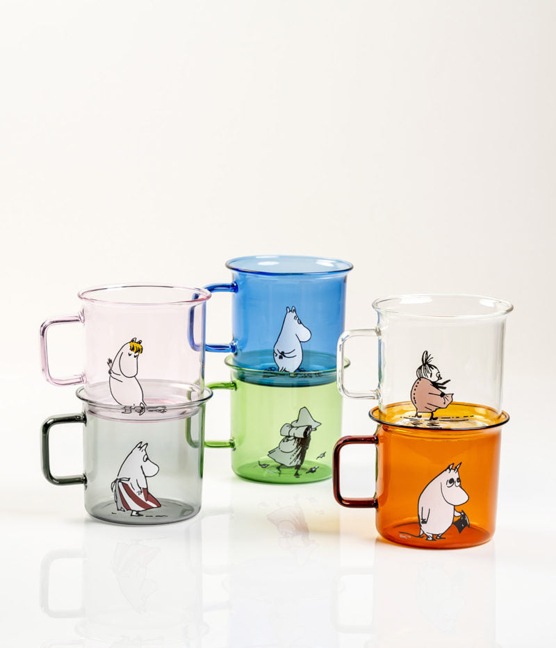 Muurla Moomin Glasbecher 'Muumipeikko' - Blau - 350 ml