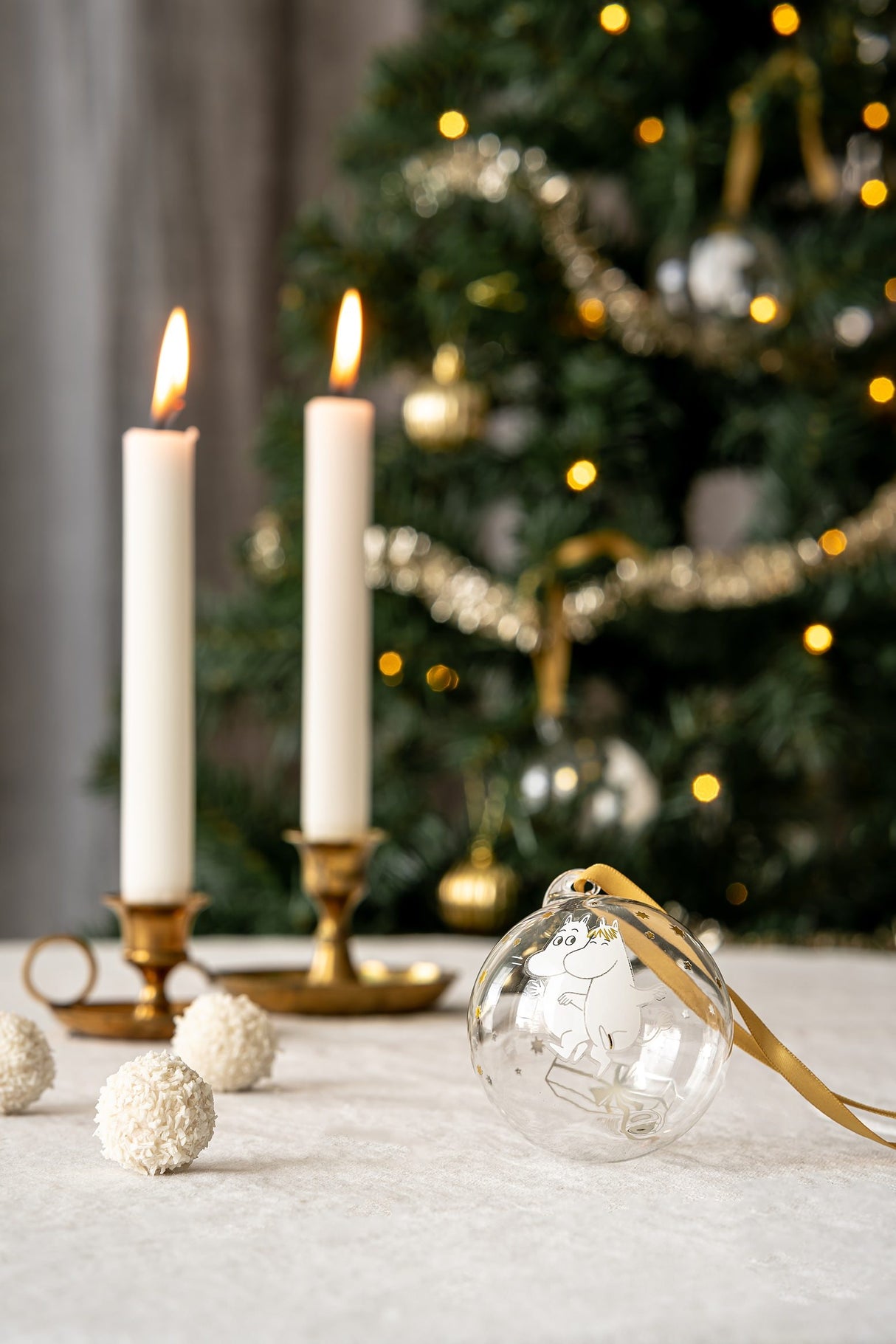 Muurla Moomin Weihnachtskugeln  - Sparkling Stars Xmas Ball - 3er Set